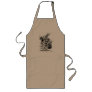 Alice in Wonderland White Rabbit with Trumpet Apron