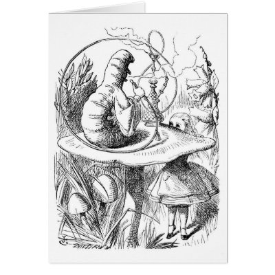 Alice in Wonderland: Who are You? Caterpillar Cards by jerseyskimmilk