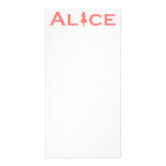 Alice in Wonderland Word Play Salmon Pink