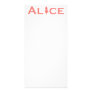 Alice in Wonderland Word Play Salmon Pink
