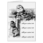 Alice in Wondlerand, Humpty Dumpty with Alice Greeting Card