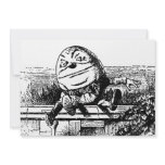 Alice in Wondlerand, Humpty Dumpty with Alice Personalized Invitations