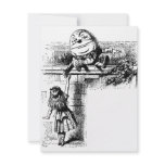 Alice in Wondlerand, Humpty Dumpty with Alice invitations