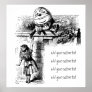 Alice in Wondlerand, Humpty Dumpty with Alice Posters
