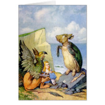 ALICE LISTENED INTENTLY AS THE GRIFFIN SPOKE GREETING CARD