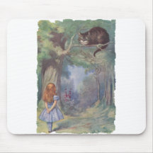 Alice meets Cheshire Cat Mouse Mats