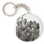 Alice meets flowers key chains
