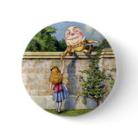 Alice Meets Humpty Dumpty in Wonderland buttons