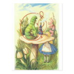 Alice Meets the Caterpillar Post Card