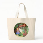 Alice Meets the Cheshire Cat in Wonderland Bag
