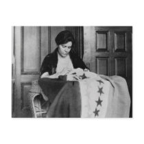 Alice Paul, Sewing Suffrage Flag, 1910s Post Card
