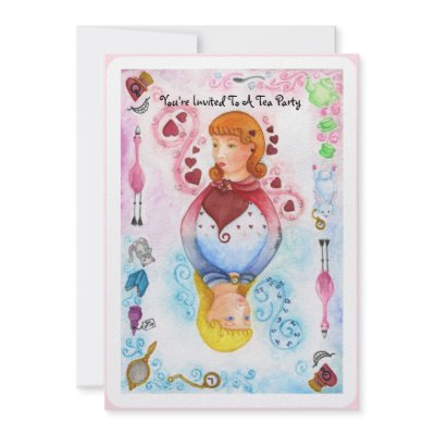 Alice Playing Card Invitation by 13BlackCatsDesigns