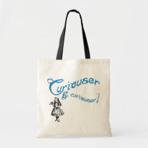 Alice Quote with Image Tote Bag