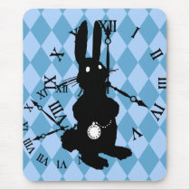 Alice Rabbit Late Mousepad