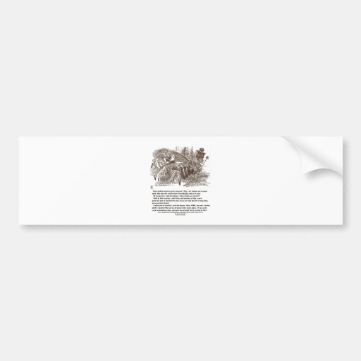 Alice Red Queen Running To Stay In Same Place Bumper Sticker
