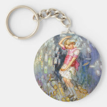 Alice Says, "You're Nothing but a Pack of Cards!" Keychain