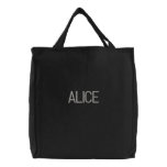 ALICE - Simple Monogrammed Tote Bag