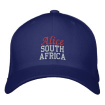 Alice, South Africa Custom Hat Embroidered Baseball Caps