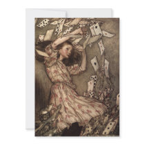 Alice Swarmed by Playing Cards