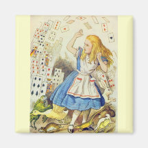 Alice & the Cards Full Colour Fridge Magnet