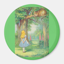 Alice & the Cheshire Cat Colour Refrigerator Magnet