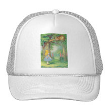 Alice & the Cheshire Cat Colour Mesh Hats
