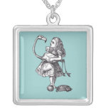 Alice & the Flamingo Personalised Necklace