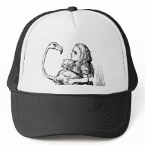 Alice trying to play croquet with a flamingo