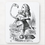 Alice trying to play croquet with a flamingo mouse pads
