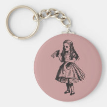 Alice with "Drink Me" Bottle Key Chain