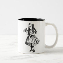 Alice with "Drink Me" Bottle Mugs