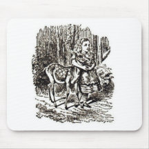 Alice With Fawn Mouse Pad