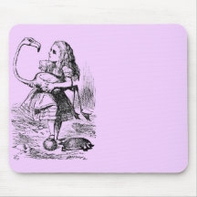Alice with Flamingo Mousepad
