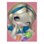 "Alice's Tea Party" Postcard