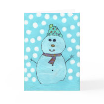 Alicia's Snowman Chrismas Card