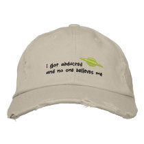 Alien abduction embroidered hat
