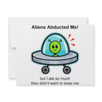 Alien Abduction Custom Invitation