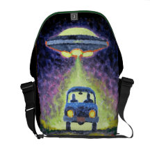 Alien Abduction Messenger Bag