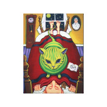 Alien Abduction or Cat Owner? Canvas Print
