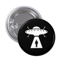 Alien Abduction Pictogram Button