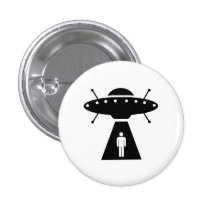Alien Abduction Pictogram Button