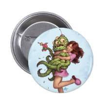 Alien Abduction Pinback Button