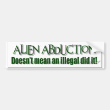 Alien Abductions Bumper Stickers