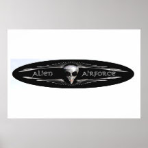 Alien Airforce 1 Poster