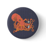 Alien and Octopus Friend Button