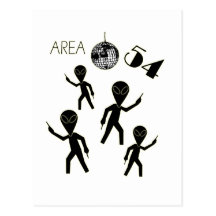 Alien Area 54 Postcard