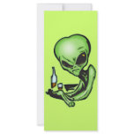 Alien At The Local Bar Full Color Rack Card