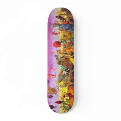 Alien Attack Street Art Skateboard by Avatar_Sk8z
