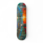 Alien Attack Street Art Skateboard