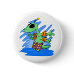 Alien Baby in Swimmies Pinback Button